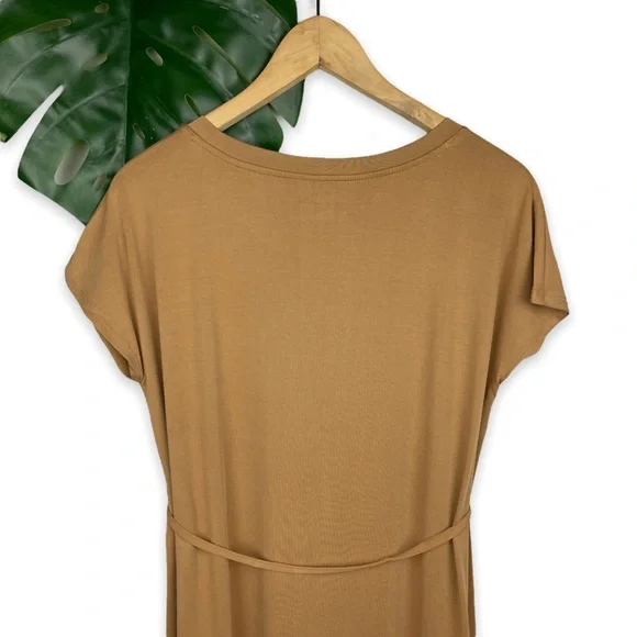 J. Jill Casual-Luxe T-Shirt Maxi Dress in Tigers Eye - Picture 7 of 8